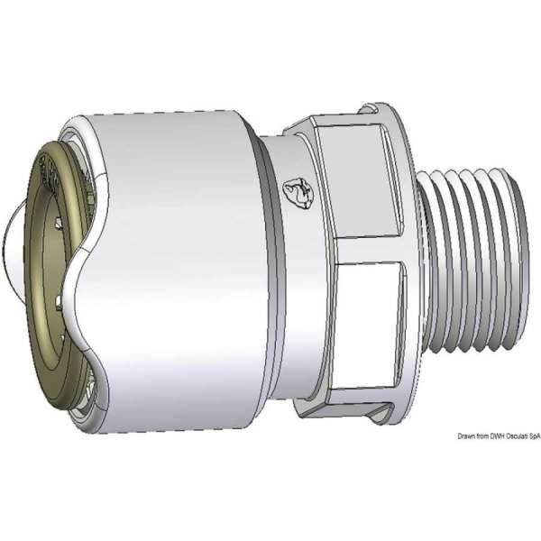 Adattatore WHALE da 1/2” BSP maschio