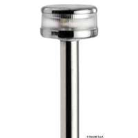 Asta luminosa completa di fanale Evoled 360° - Versione estraibile con basetta inox fissaggio a parete