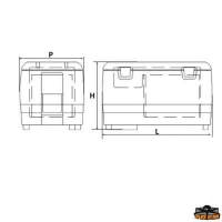 Frigo-congelatore portatile a pozzetto 50 litri