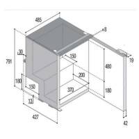 Frigo-freezer Airlock VitriFrigo C85i, unità refrigerante interna