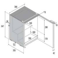 Frigo-freezer VitriFrigo C39i, unità refrigerante interna