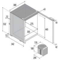 Frigo-freezer VitriFrigo C42L, unità refrigerante esterna