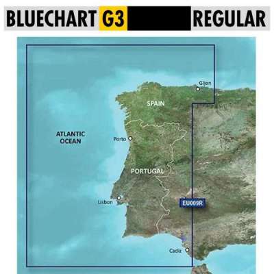 Garmin BlueChart g3 Regular. Portogallo e Spagna Nord-ovest. Cartografia SD MicroSD. HXEU009R