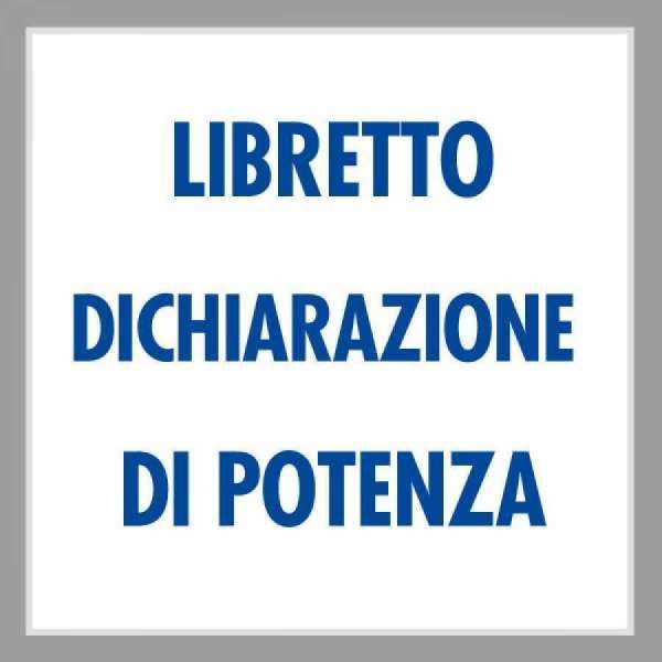 Libretto Dichiarazione di Potenza