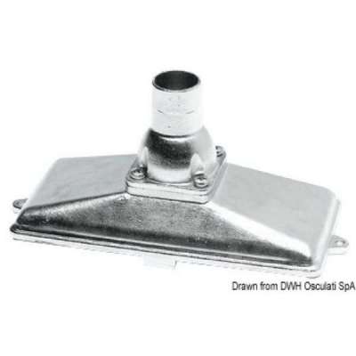 Succhiarola in acciaio inox AISI 316 complete di valvola di fondo e di reticella di filtraggio