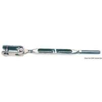 Tenditore per sartiame con cannula aperta in acciaio inox