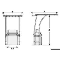 T-Top professionale in alluminio