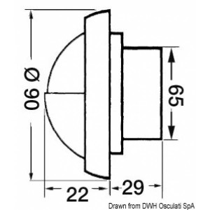 Faretto alogeno BATSYSTEM Targa Cap stagno