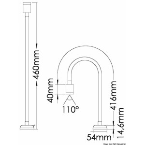Faretto LED snodato testa letto/lettura carte
