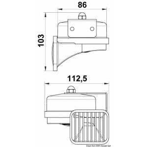 Tromba a membrana alta potenza