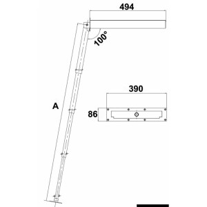 Scaletta a scomparsa - Versione standard
