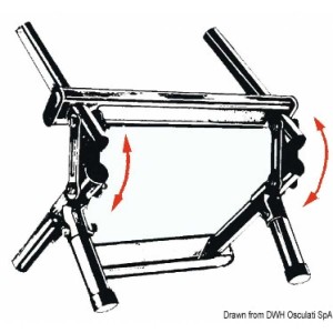 Scaletta pieghevole fissaggio su murata