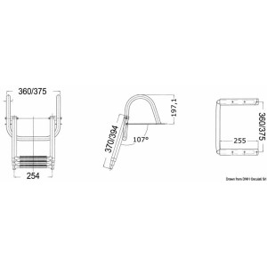 Scaletta telescopica da plancetta con maniglioni - foto 2