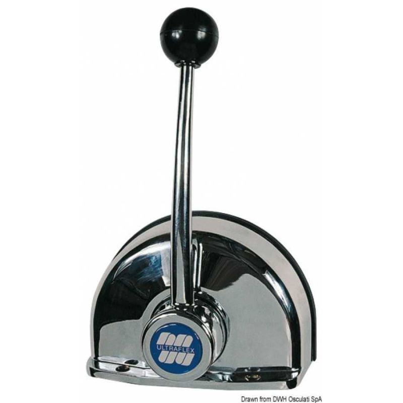 Comando monoleva in lega pressofusa e cromate