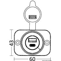 Presa USB Type-A + Type-C 4,8A - foto 2
