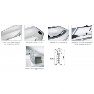 Tender Yacht Chiglia Rigida In Vetroresina