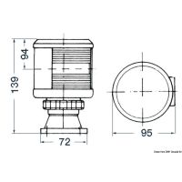 Luci di navigazione per scafi fino a 20 m DHR con omologazione MED 2014/90/EU - foto 2