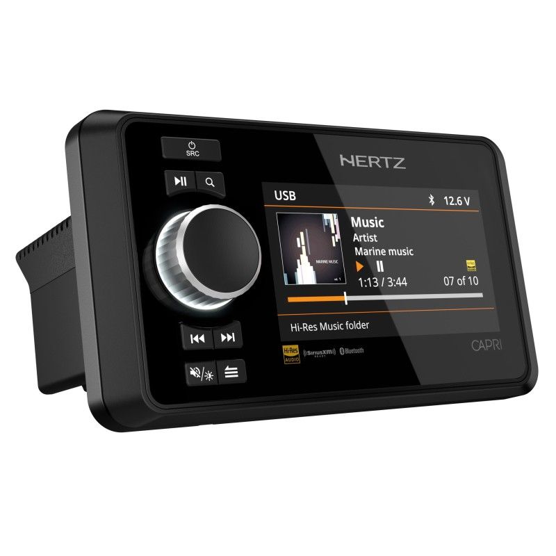 Hertz CAPRI H100 Ricevitore Multimediale Marino Hi-Res 4x70W Bluetooth 5.1 4 Zone IP67 - foto 1