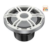 Hertz HMS 10 S2-LD-SW.1 Subwoofer Marino 250 mm 600W 2 Ohm LED Sport Silver White - foto 1