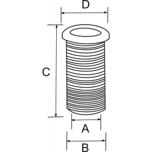 Scarico A Mare In Pvc Ø Mm.25x155 - foto 2