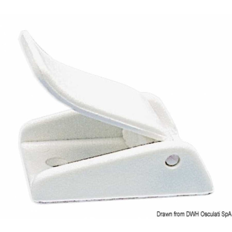 Fibbia in plastica bianca - foto 1