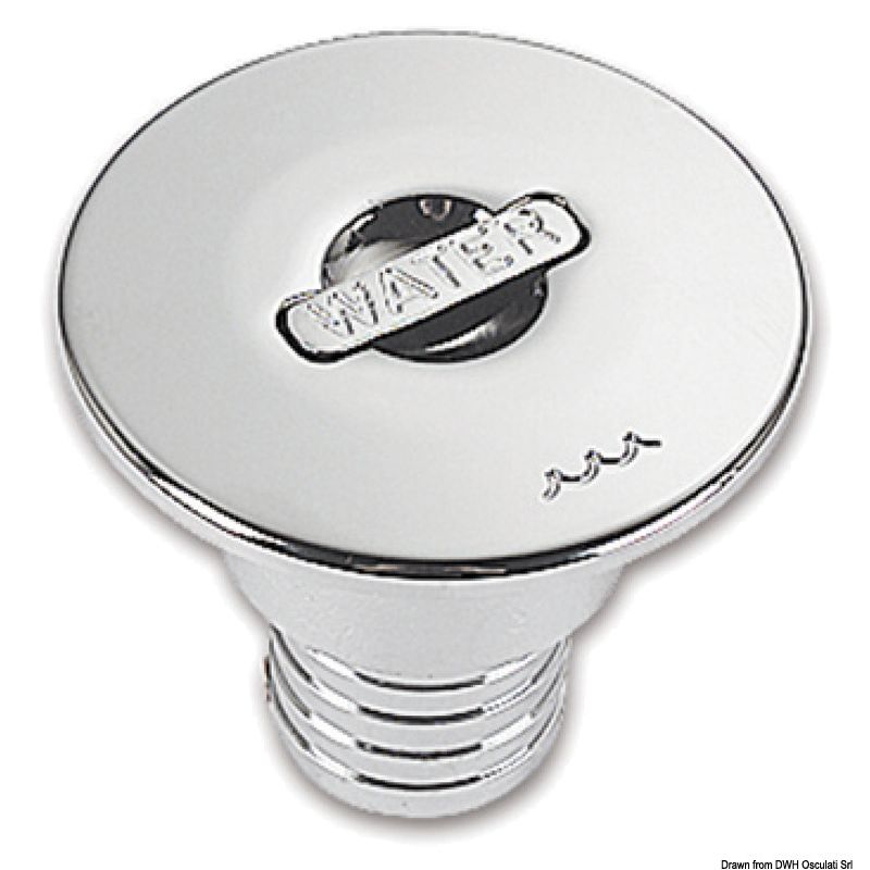 Tappo di rifornimento in ottone cromato - foto 1