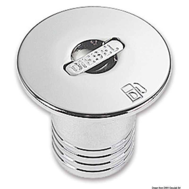 Tappo di rifornimento in ottone cromato - foto 1