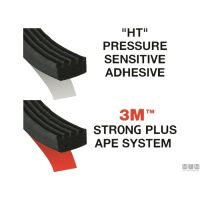 Guarnizione Trim-Lok Ribbed Rubber Seal Black - foto 5