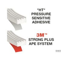 Guarnizione Trim-Lok Ribbed Rubber Seal White - foto 3