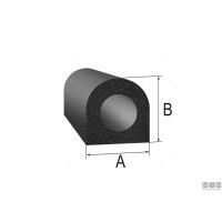 Guarnizione Trim-Lok DO Rubber Seal Black - foto 2