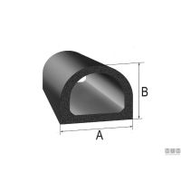 Guarnizione Trim-Lok DD Rubber Seal Black - foto 2