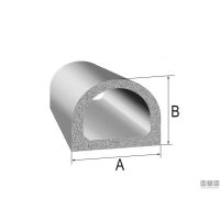 Guarnizione Trim-Lok DD Rubber Seal White - foto 2