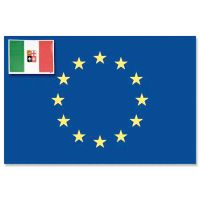 Bandiera adesiva europa italia - foto 1