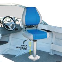 Supporto sedile Waverider con ammortizzatore, testa girevole e base in alluminio ad incasso - foto 2