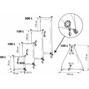 Serbatoio Plastimo flessibile acqua con raccorderia NEW MODEL