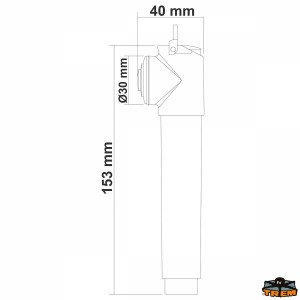 Doccetta in ABS e ottone