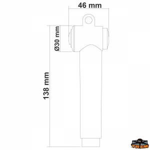 Doccetta in ottone e ABS