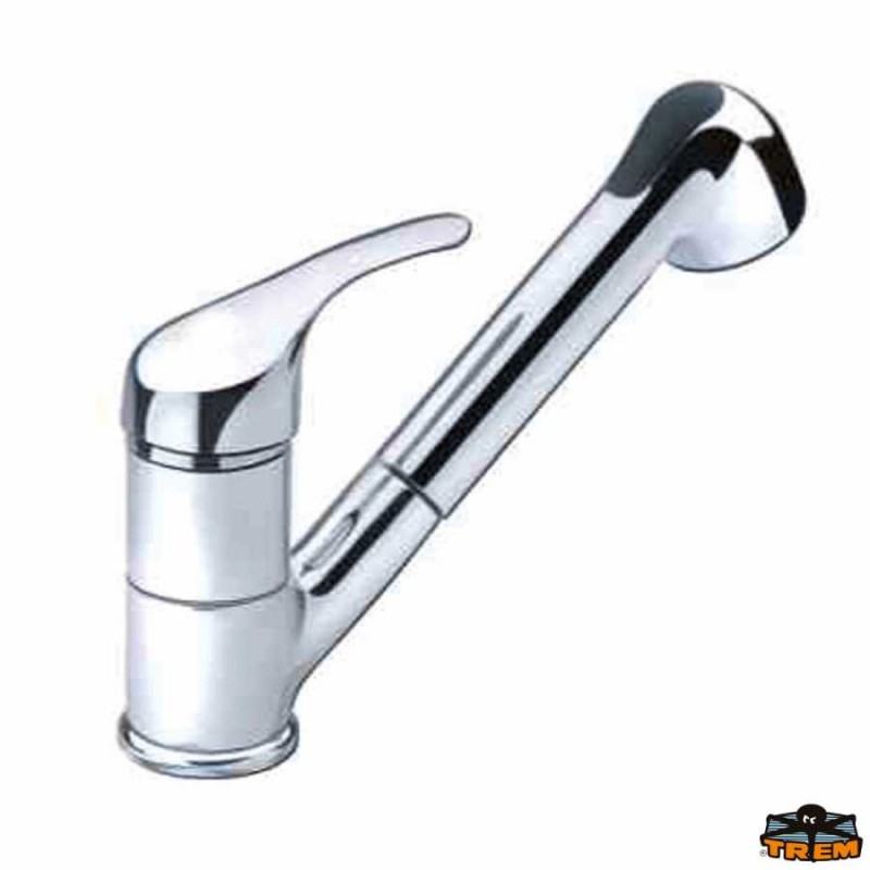 Monocomando miscelatore cromato + doccia estraibile cromata