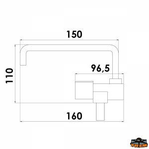 Rubinetto  abbattibile acqua fredda canna profonda