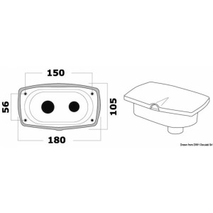 Box doccia New Edge con miscelatore e doccia a pulsante Mizar