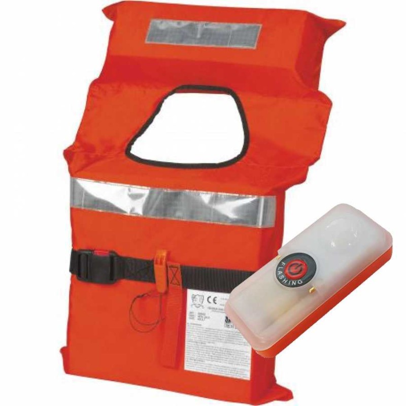 Kit 6 giubbotti Salvagente Samoa 150N e Luce LED Solas