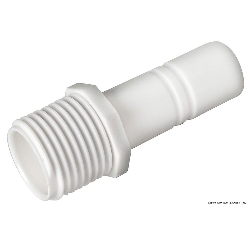 Raccordo cilindrico + maschio 1/2 BSP WHALE