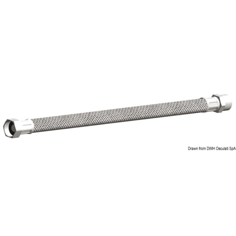 Tubo con treccia Inox per collegamenti scaldabagni