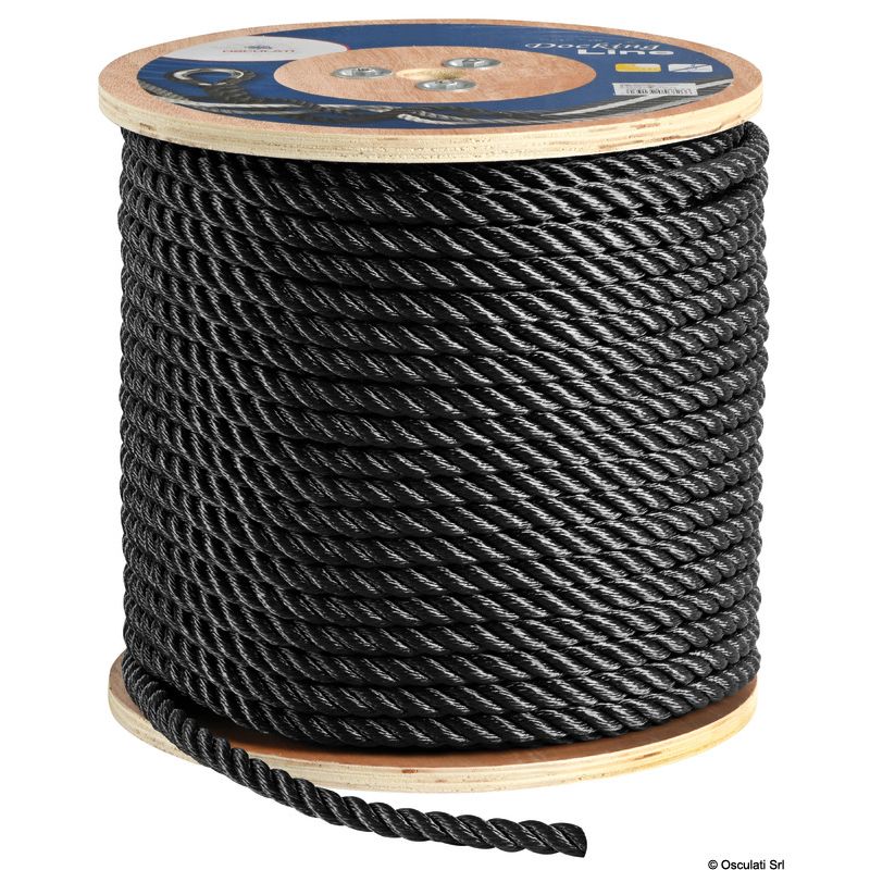 Cima Nera in poliestere ritorto a 3 capi ad alta tenacità