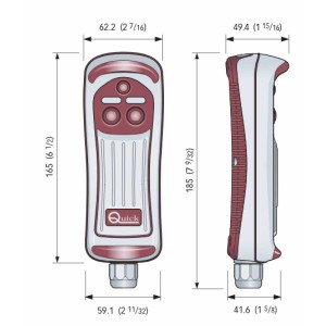 Quick HRC 1002 pulsantiera a 2 tasti multiuso