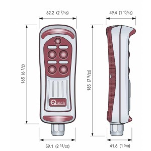 Quick HRC 1004 pulsantiera a 4 tasti multiuso