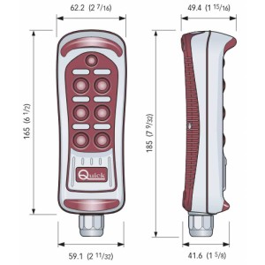 Quick HRC 1006 pulsantiera a 6 tasti multiuso