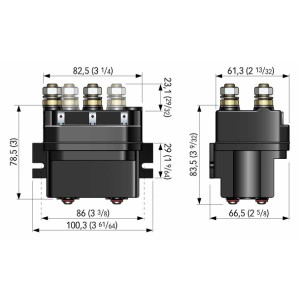 Cassetta teleruttori Quick T6415. 12-24V 150A IP66