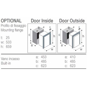 Frigo freezer a compressore VitriFrigo C60i, unità refrigerante interna