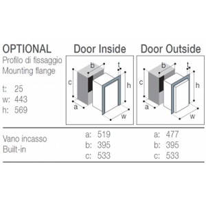 Frigo freezer a compressore VitriFrigo C51i, unità refrigerante interna